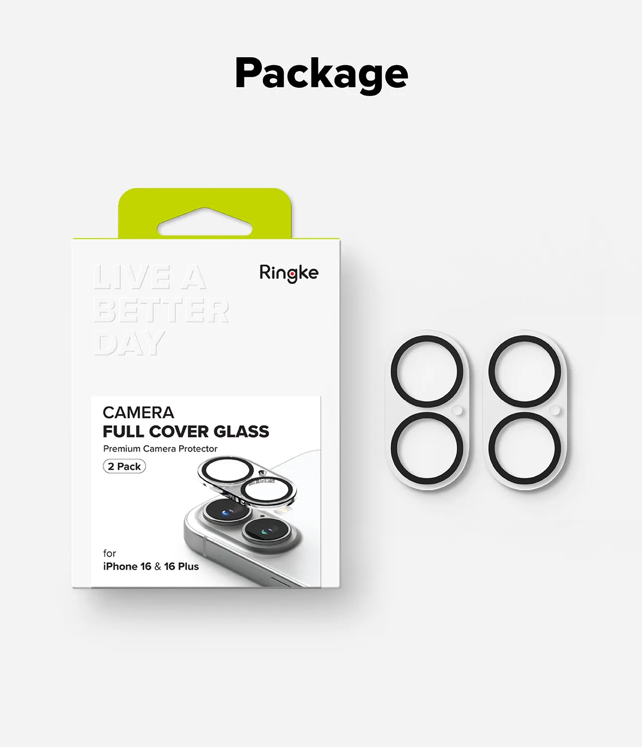 #1 Best Seller: iPhone 16 Plus / 16 | Camera Glass [2 Pack]  Last Chance!