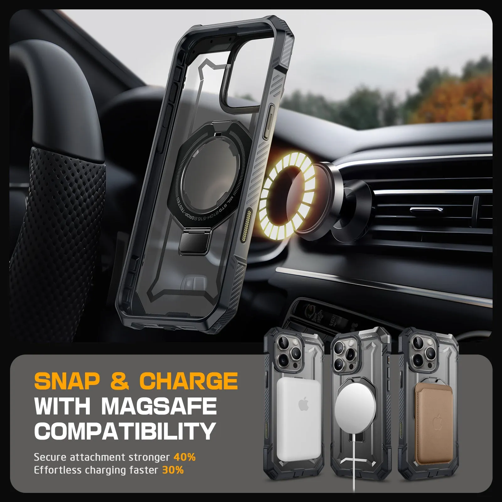 #1 Best Seller: iPhone 16 Pro Max 6.9 inch UB Grip MagSafe Camera Control Button Phone Case-Gray  Last Few Pieces!