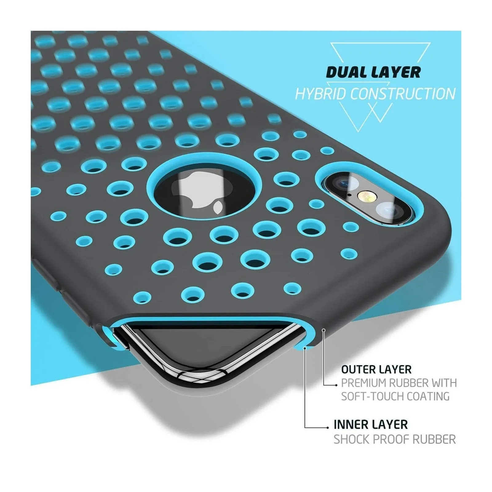#1 Best Seller: iPhone X / XS Unicorn Beetle Sport Athletic Case-Blue  Dont Miss Out!