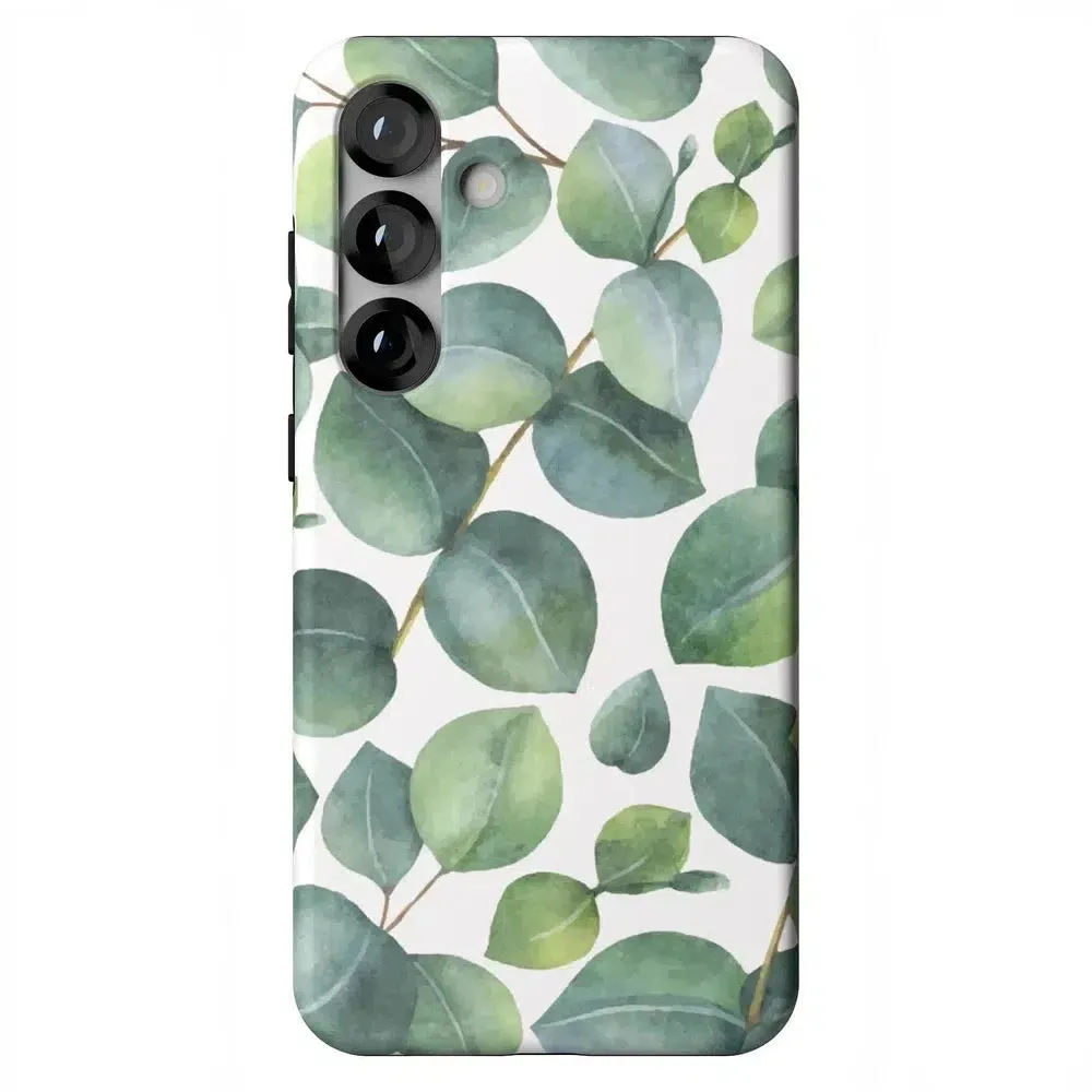 #1 Best Seller: Leaf Me Alone | Green Floral Print Samsung Case  Last Few Pieces!