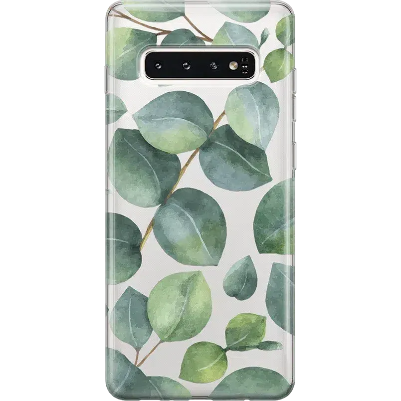 #1 Best Seller: Leaf Me Alone | Green Floral Print Samsung Case  Last Few Pieces!