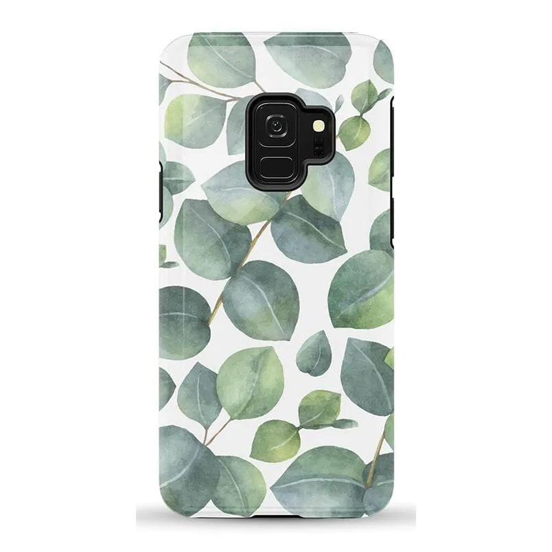 #1 Best Seller: Leaf Me Alone | Green Floral Print Samsung Case  Last Few Pieces!
