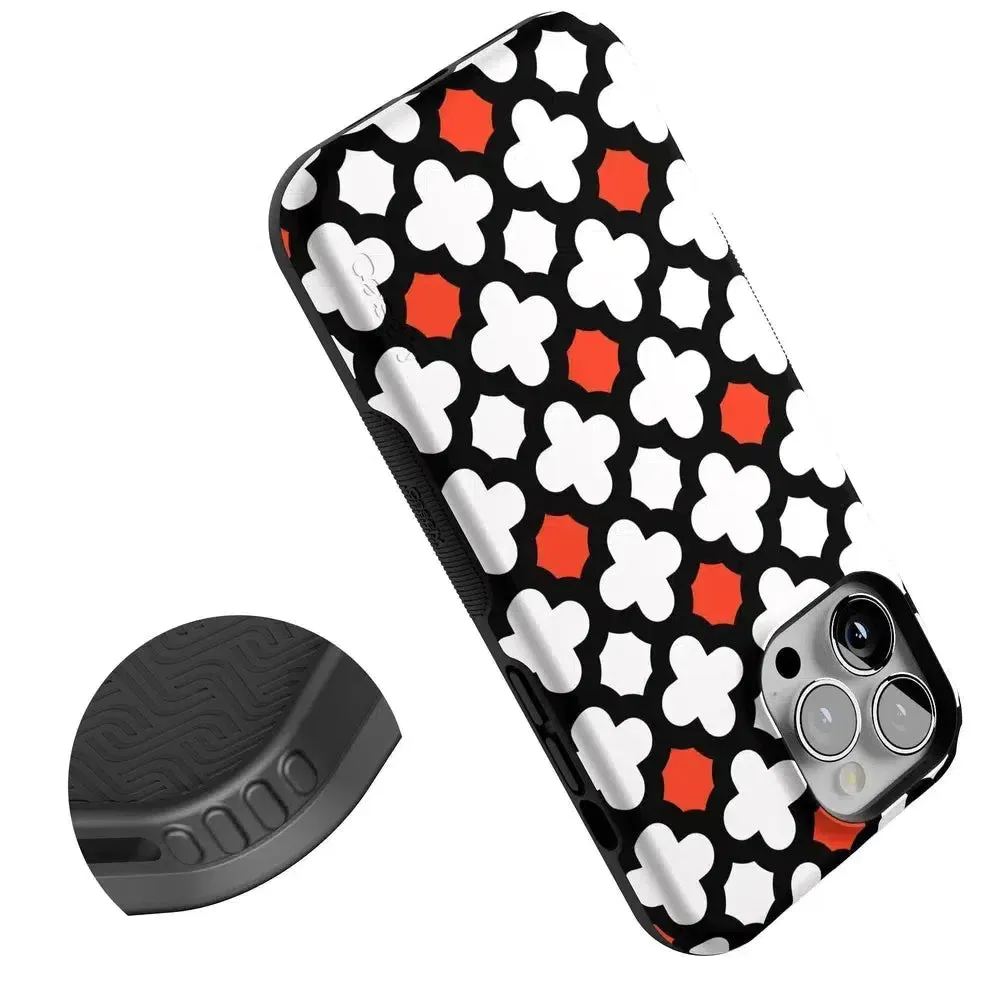 #1 Best Seller: Red Lattice Tile | High Contrast Design Case  Ends Soon!