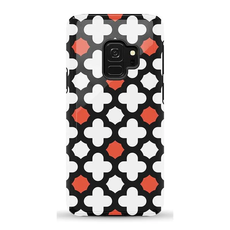 #1 Best Seller: Red Lattice Tile | High Contrast Design Case  Ends Soon!