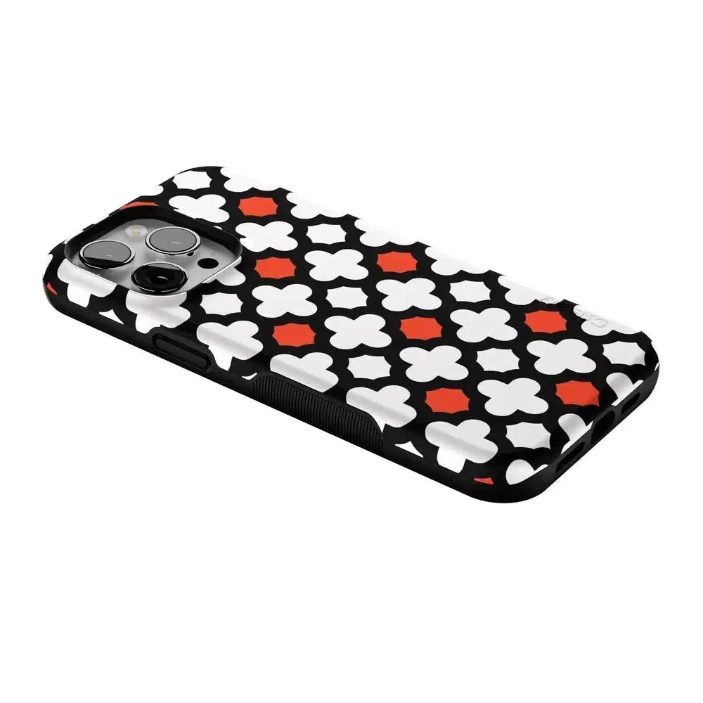 #1 Best Seller: Red Lattice Tile | High Contrast Design Case  Ends Soon!