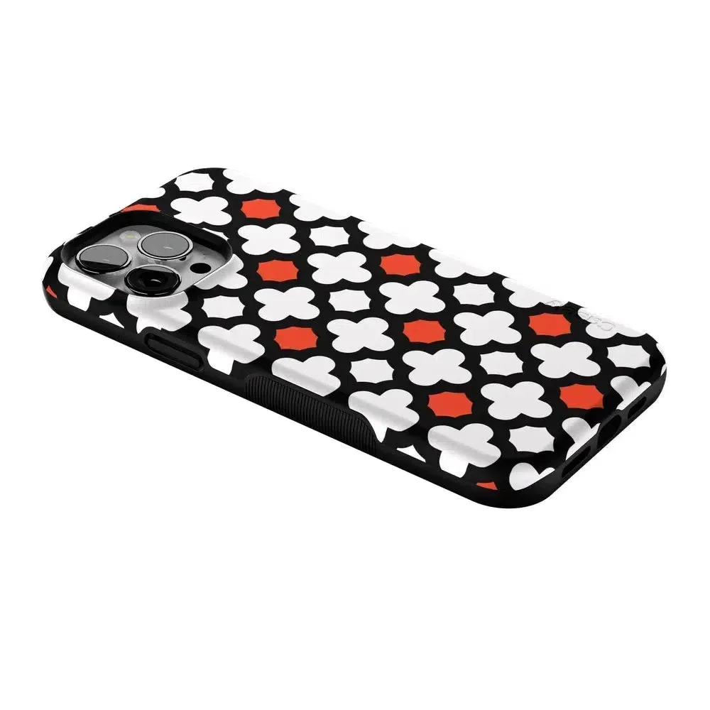 #1 Best Seller: Red Lattice Tile | High Contrast Design Case  Ends Soon!