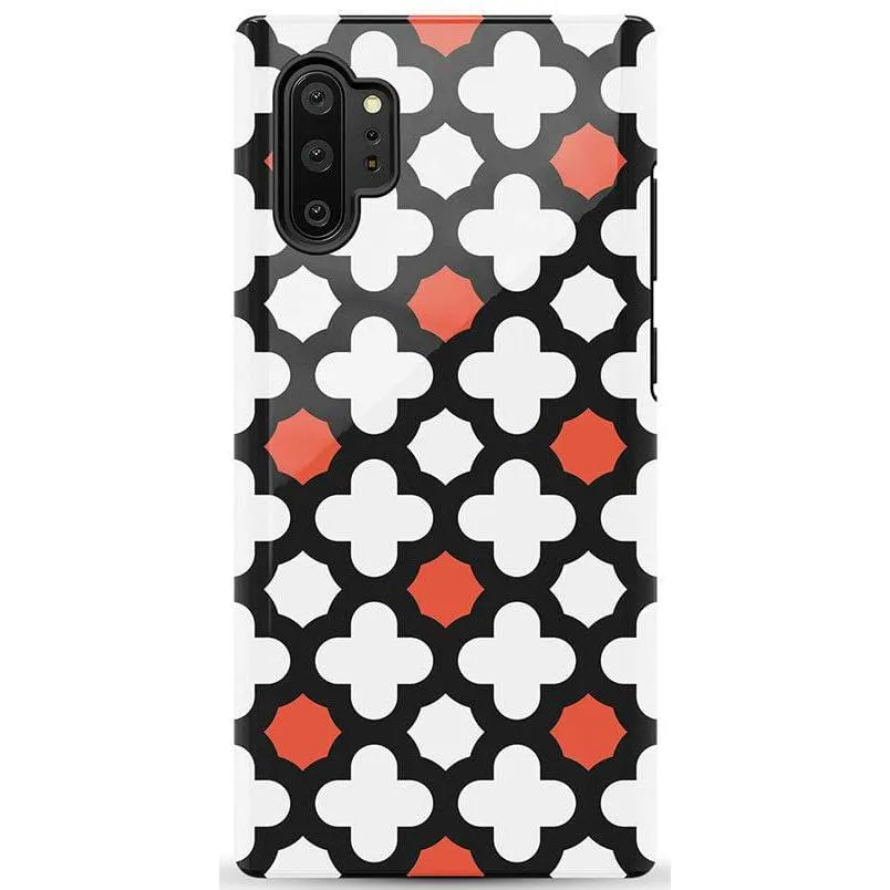 #1 Best Seller: Red Lattice Tile | High Contrast Design Case  Ends Soon!