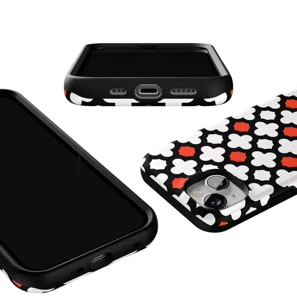 #1 Best Seller: Red Lattice Tile | High Contrast Design Case  Ends Soon!