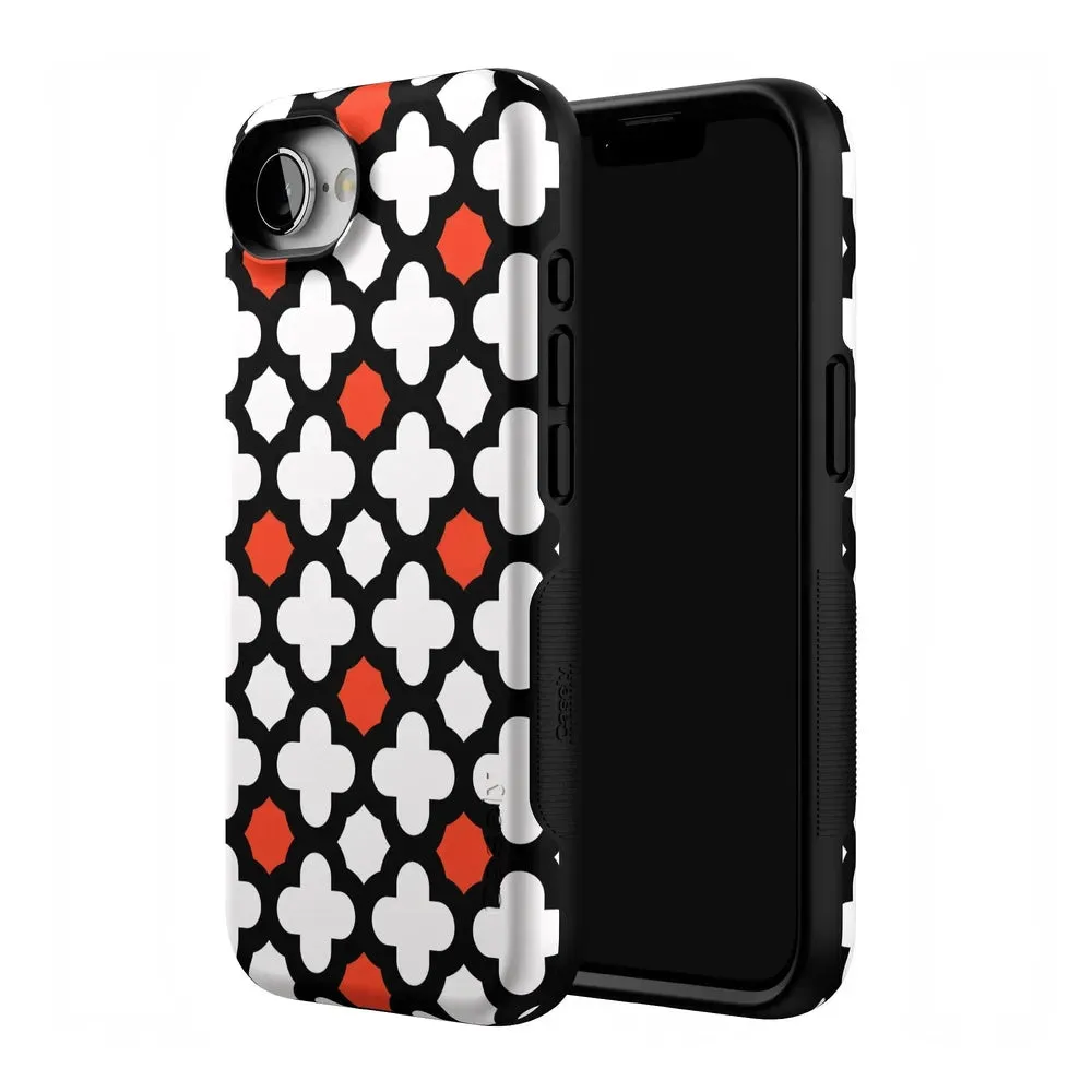 #1 Best Seller: Red Lattice Tile | High Contrast Design Case  Ends Soon!