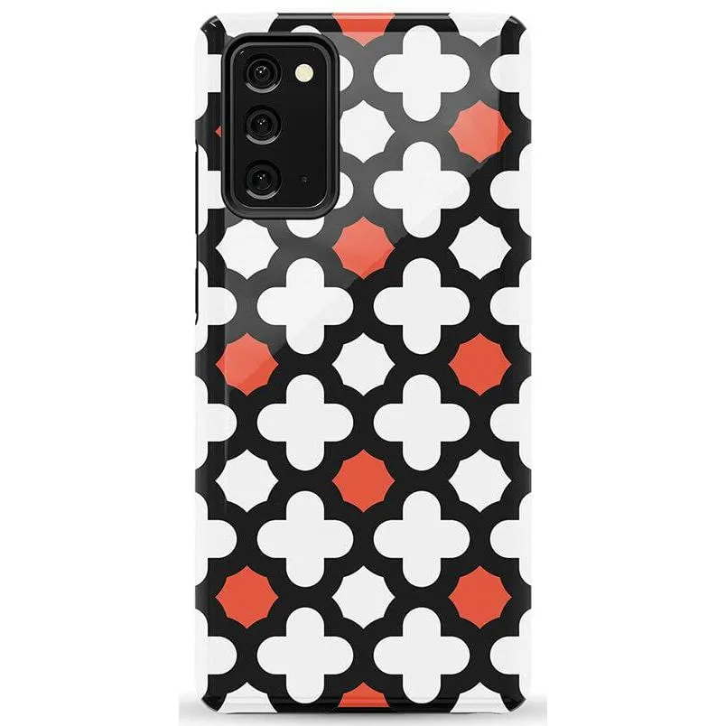 #1 Best Seller: Red Lattice Tile | High Contrast Design Case  Ends Soon!
