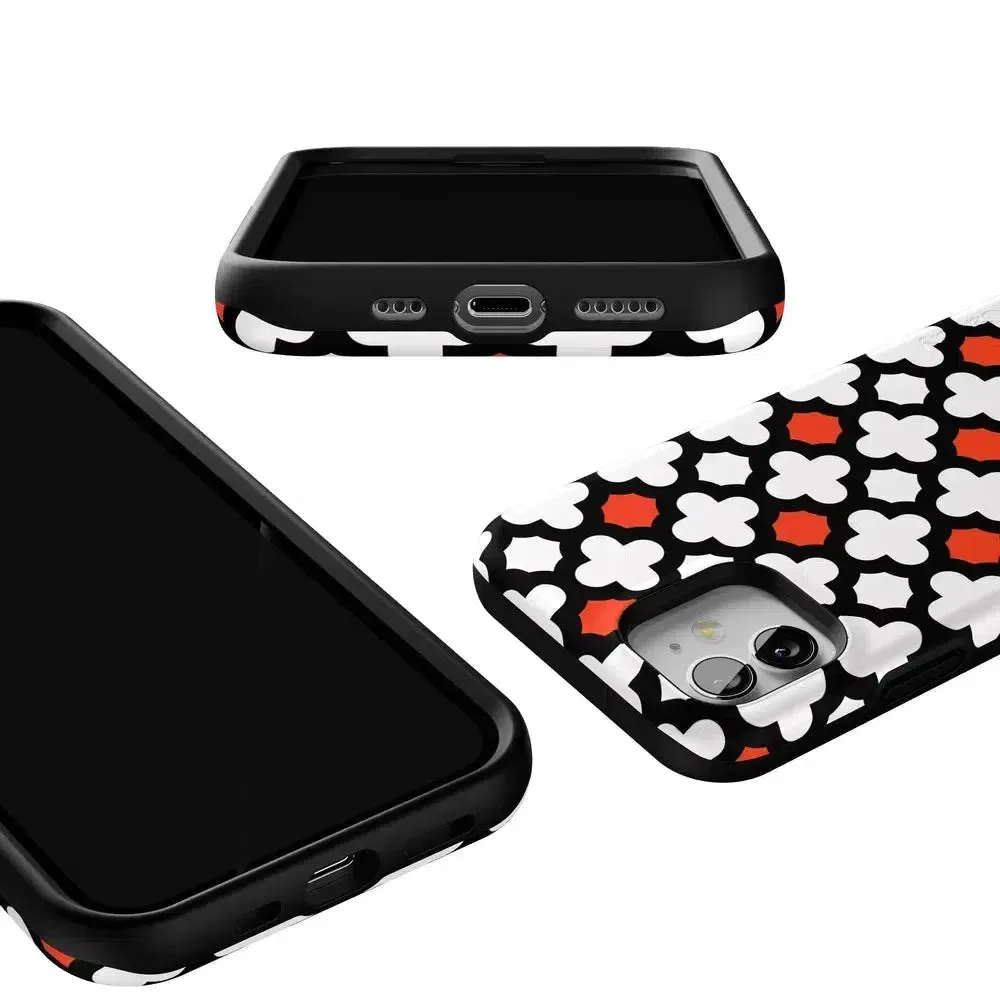 #1 Best Seller: Red Lattice Tile | High Contrast Design Case  Ends Soon!