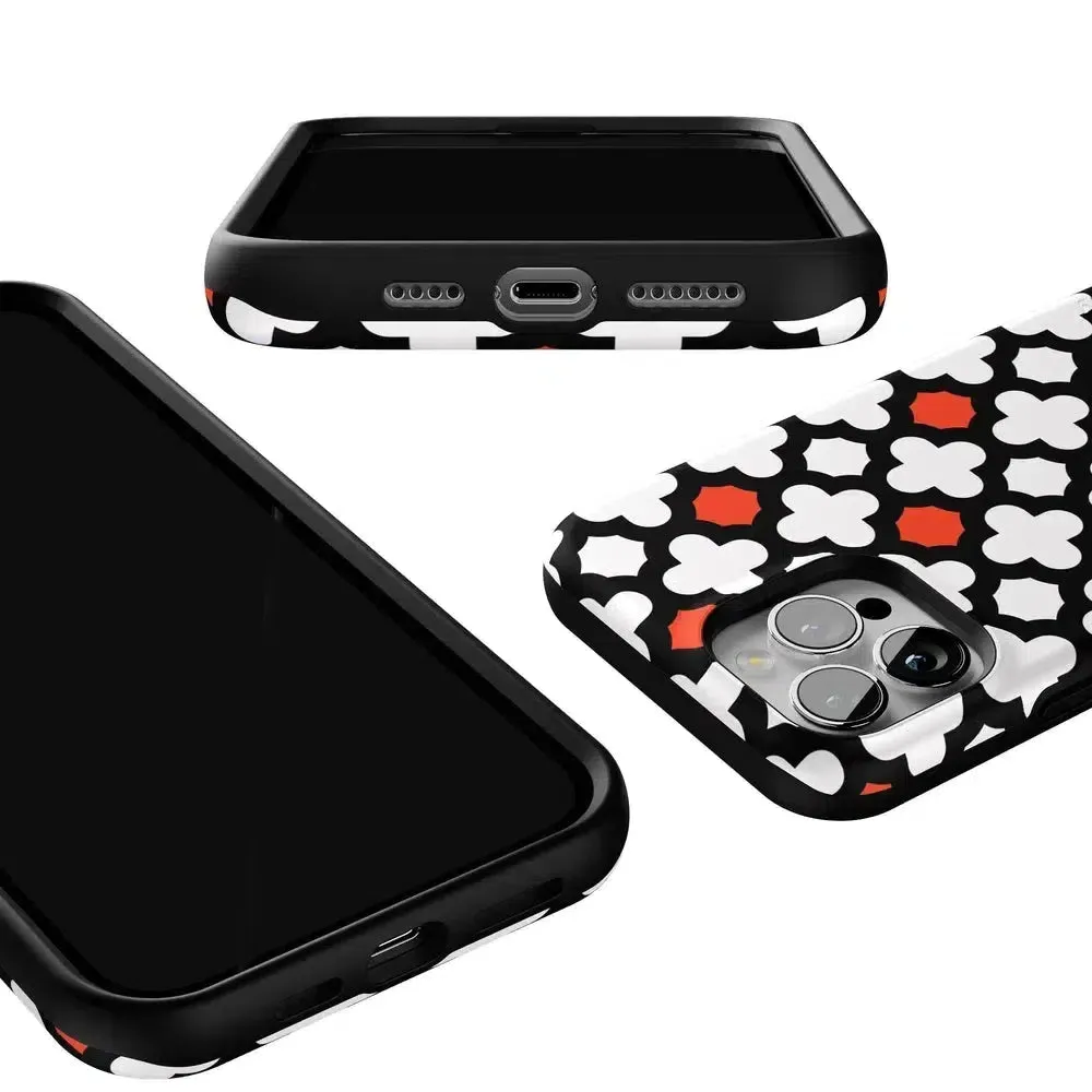 #1 Best Seller: Red Lattice Tile | High Contrast Design Case  Ends Soon!