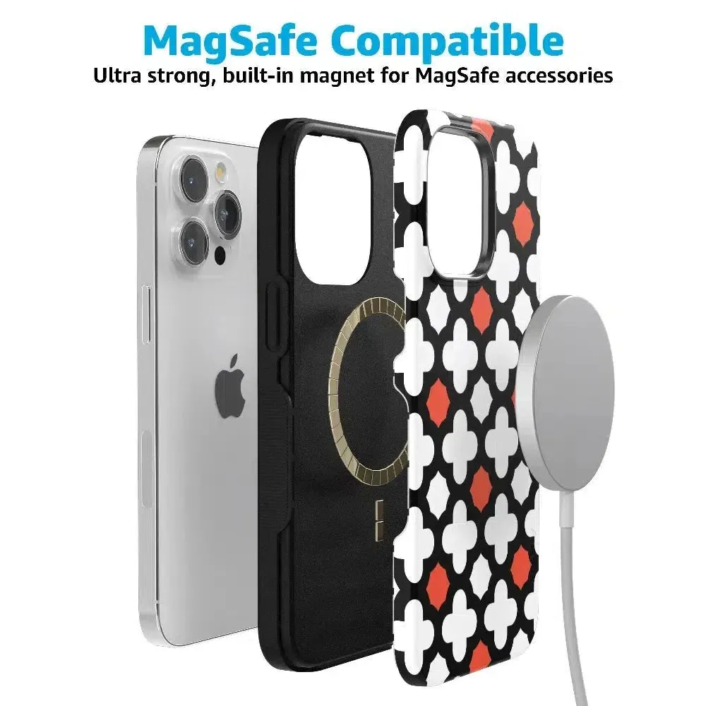 #1 Best Seller: Red Lattice Tile | High Contrast Design Case  Ends Soon!