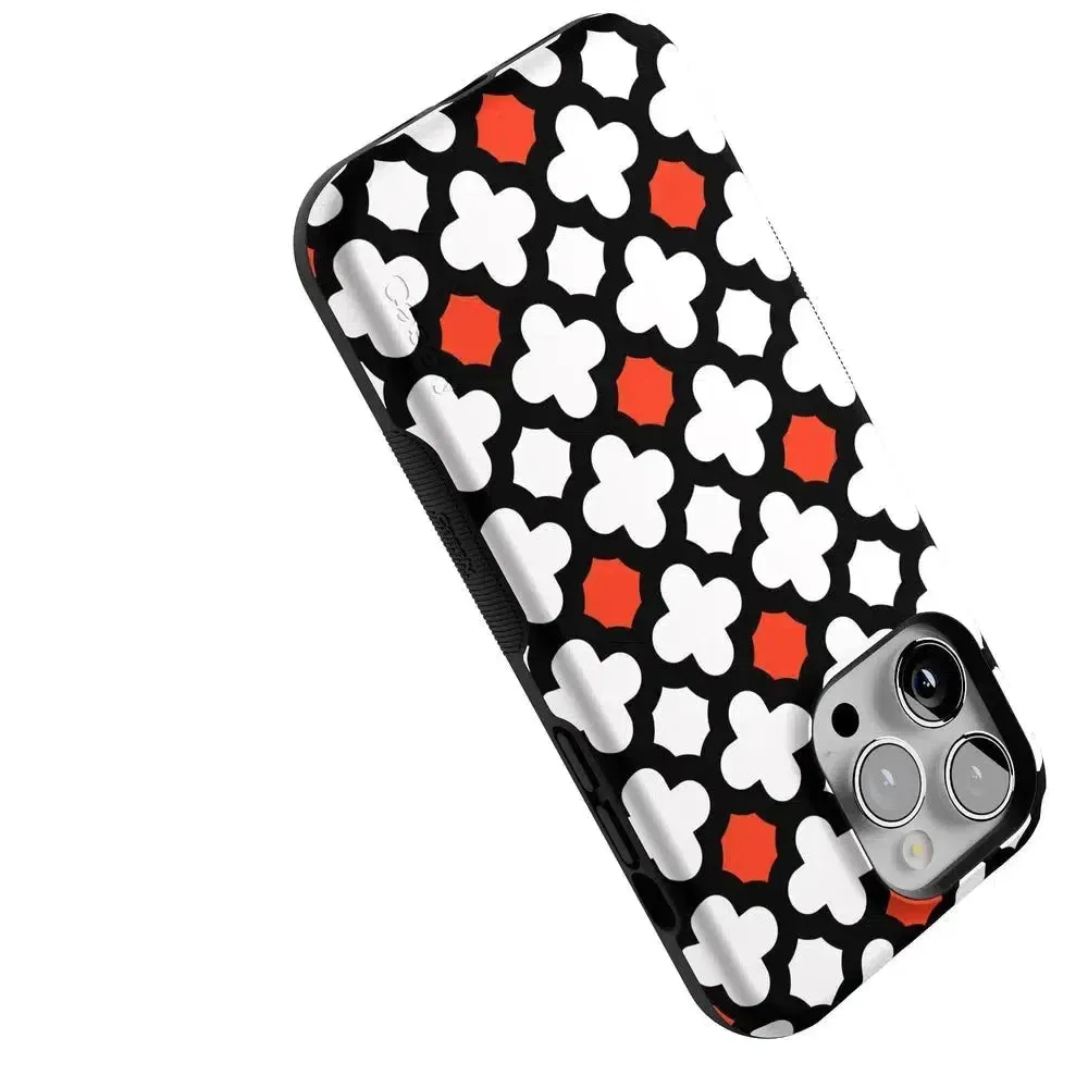 #1 Best Seller: Red Lattice Tile | High Contrast Design Case  Ends Soon!