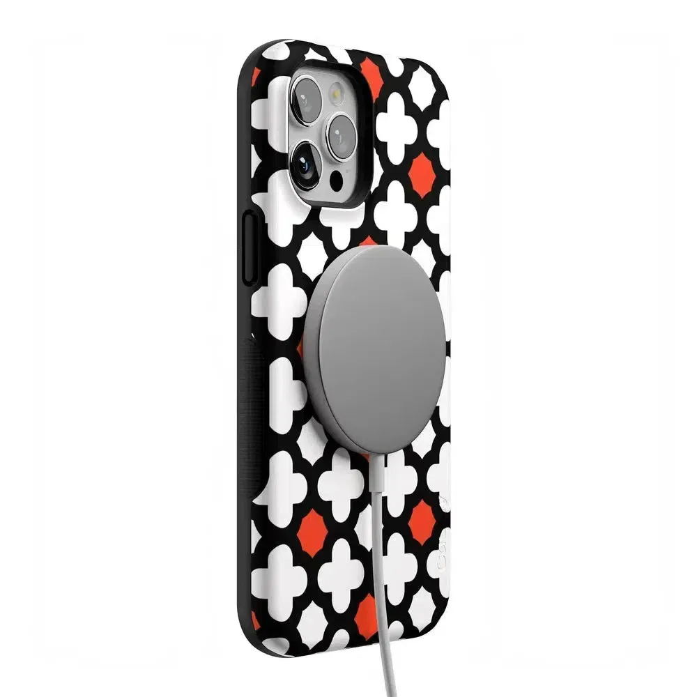 #1 Best Seller: Red Lattice Tile | High Contrast Design Case  Ends Soon!