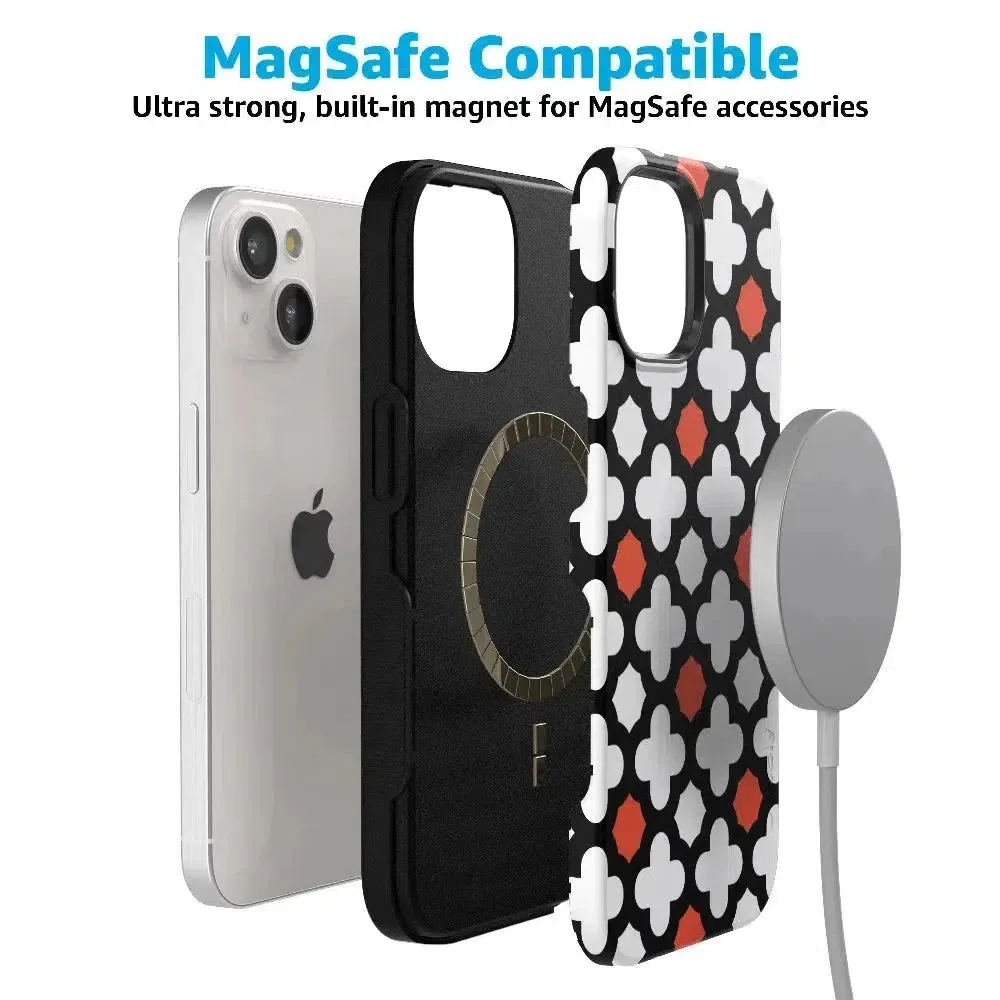#1 Best Seller: Red Lattice Tile | High Contrast Design Case  Ends Soon!