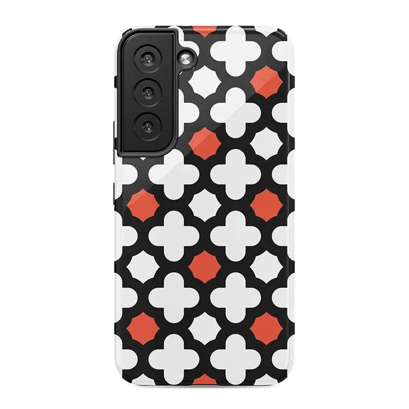 #1 Best Seller: Red Lattice Tile | High Contrast Design Case  Ends Soon!