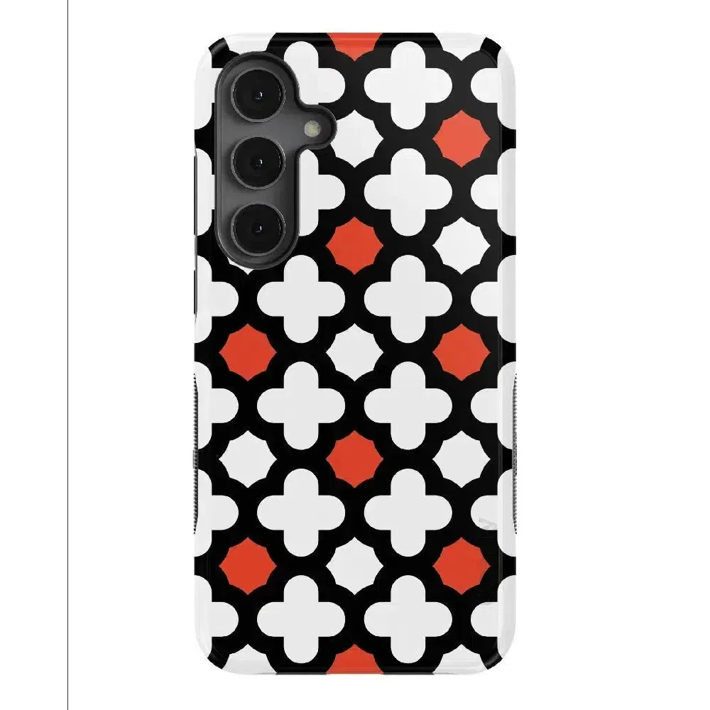 #1 Best Seller: Red Lattice Tile | High Contrast Design Case  Ends Soon!