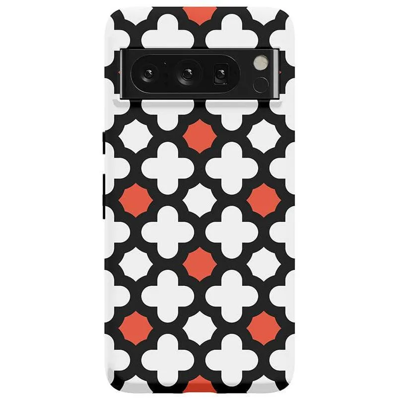 #1 Best Seller: Red Lattice Tile | High Contrast Design Case  Ends Soon!