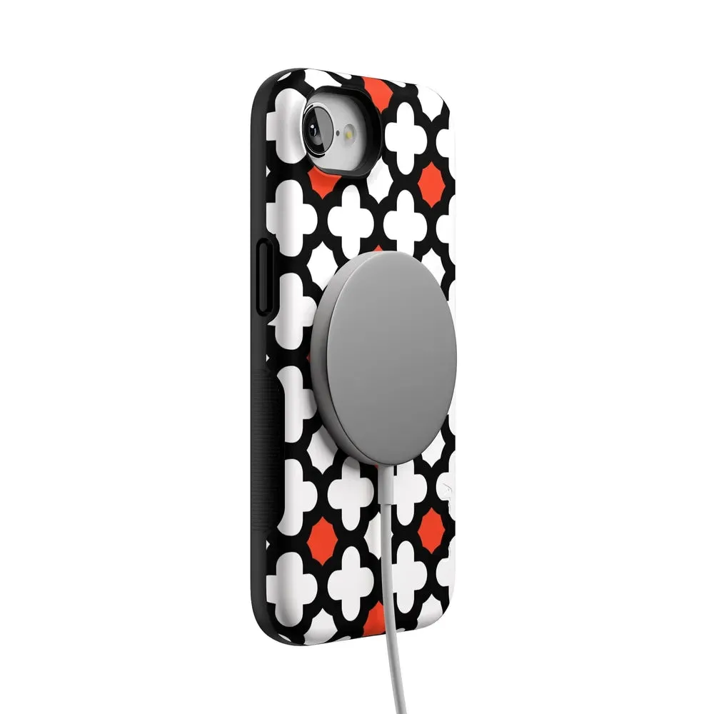 #1 Best Seller: Red Lattice Tile | High Contrast Design Case  Ends Soon!