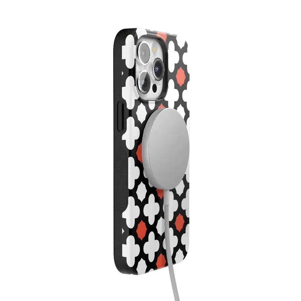 #1 Best Seller: Red Lattice Tile | High Contrast Design Case  Ends Soon!