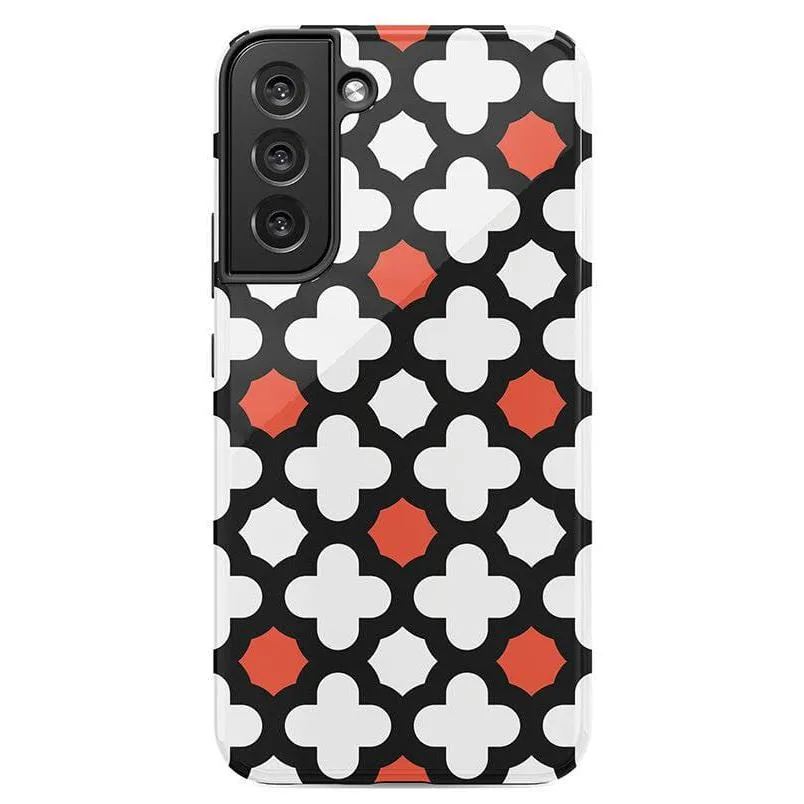 #1 Best Seller: Red Lattice Tile | High Contrast Design Case  Ends Soon!