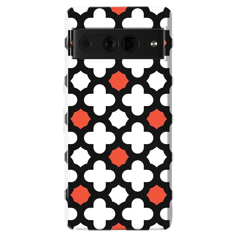 #1 Best Seller: Red Lattice Tile | High Contrast Design Case  Ends Soon!