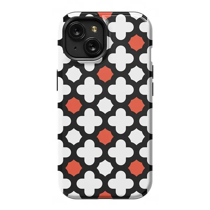 #1 Best Seller: Red Lattice Tile | High Contrast Design Case  Ends Soon!