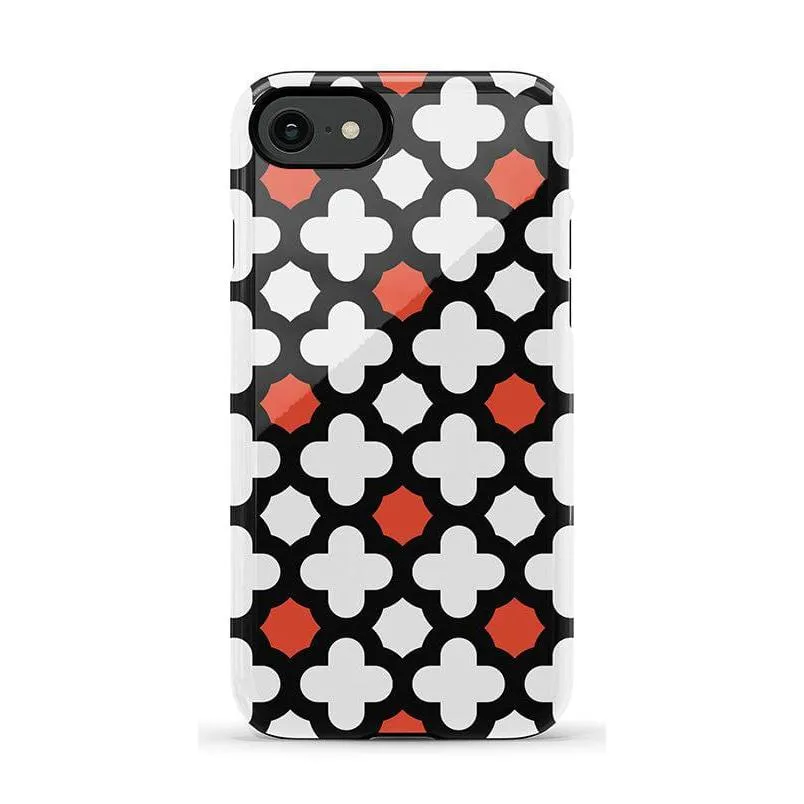 #1 Best Seller: Red Lattice Tile | High Contrast Design Case  Ends Soon!