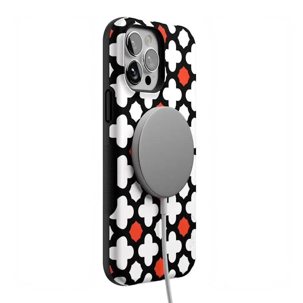 #1 Best Seller: Red Lattice Tile | High Contrast Design Case  Ends Soon!