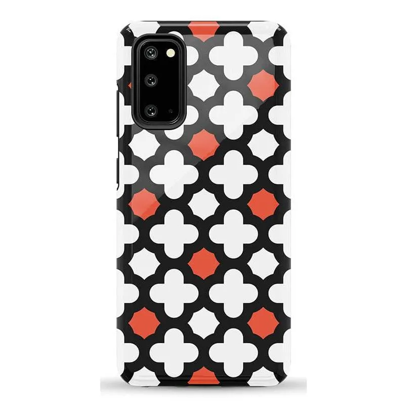 #1 Best Seller: Red Lattice Tile | High Contrast Design Case  Ends Soon!