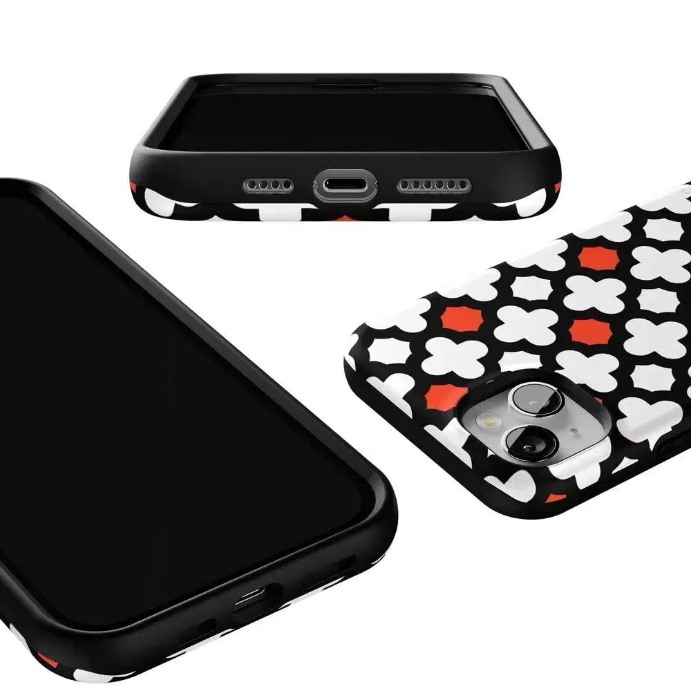 #1 Best Seller: Red Lattice Tile | High Contrast Design Case  Ends Soon!