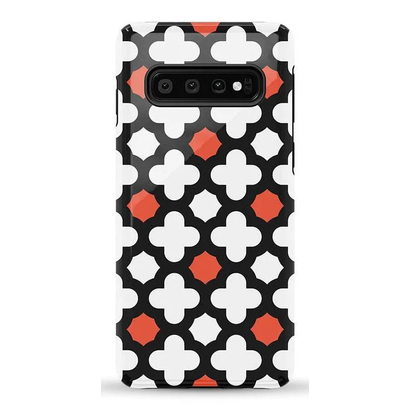 #1 Best Seller: Red Lattice Tile | High Contrast Design Case  Ends Soon!
