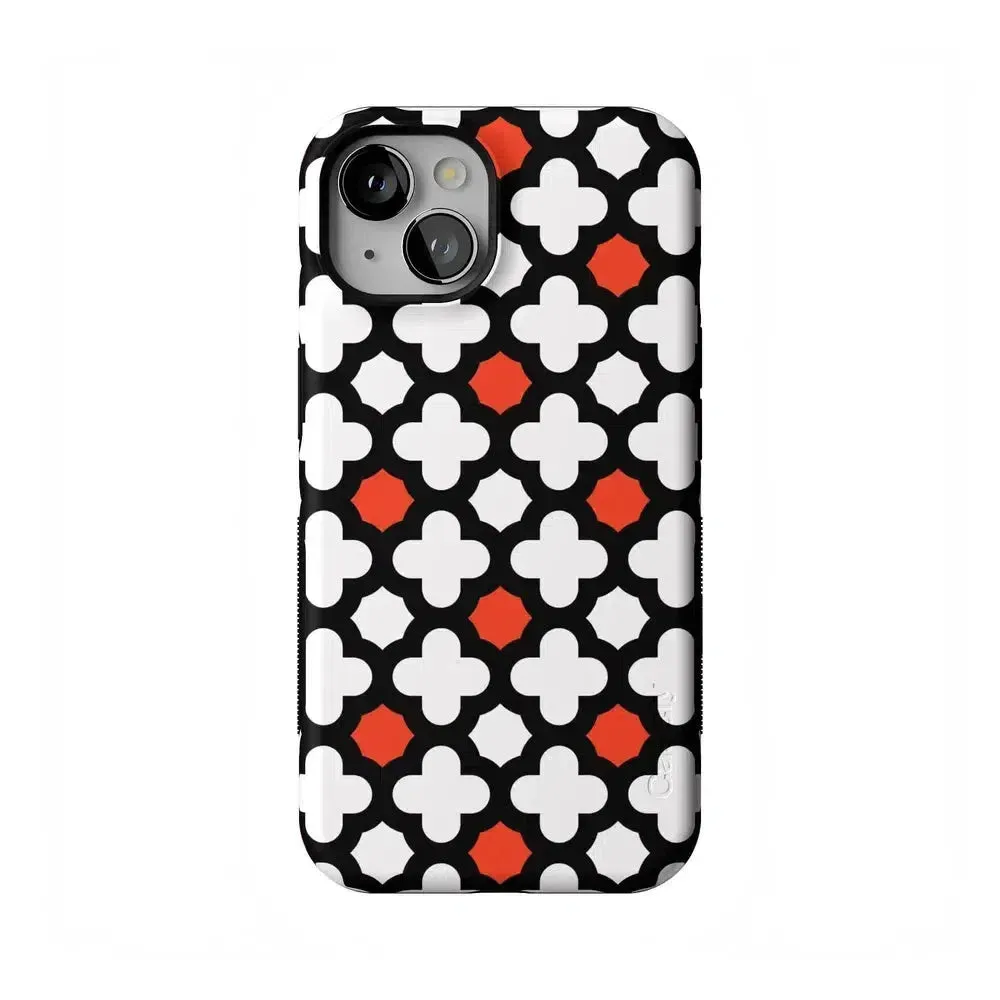 #1 Best Seller: Red Lattice Tile | High Contrast Design Case  Ends Soon!