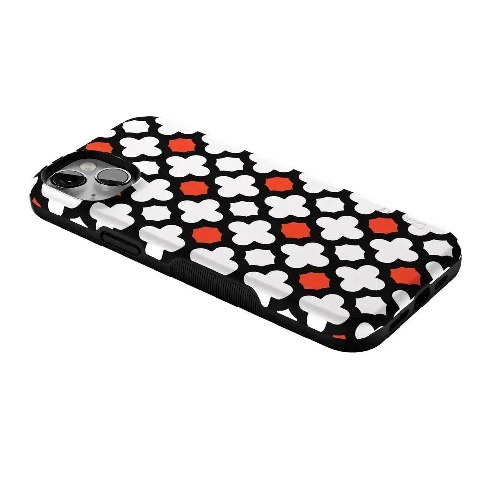 #1 Best Seller: Red Lattice Tile | High Contrast Design Case  Ends Soon!