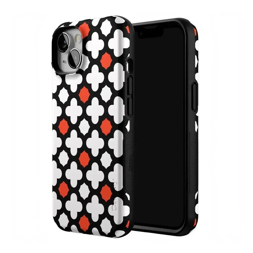 #1 Best Seller: Red Lattice Tile | High Contrast Design Case  Ends Soon!