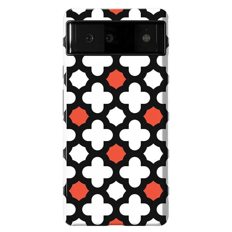 #1 Best Seller: Red Lattice Tile | High Contrast Design Case  Ends Soon!