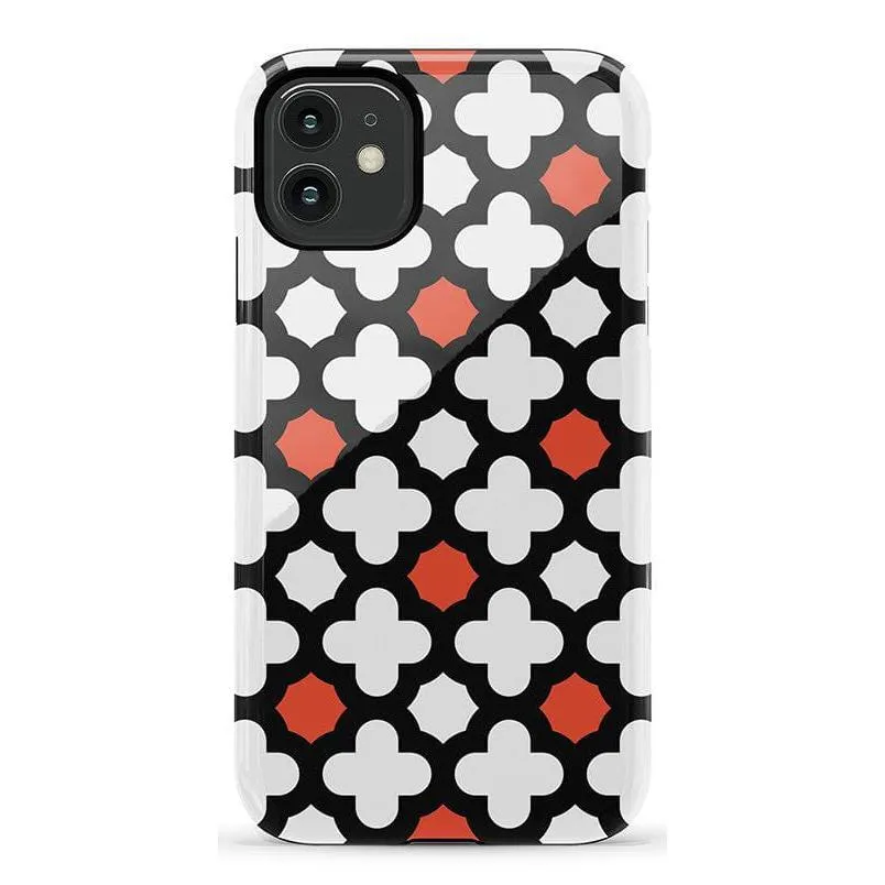 #1 Best Seller: Red Lattice Tile | High Contrast Design Case  Ends Soon!