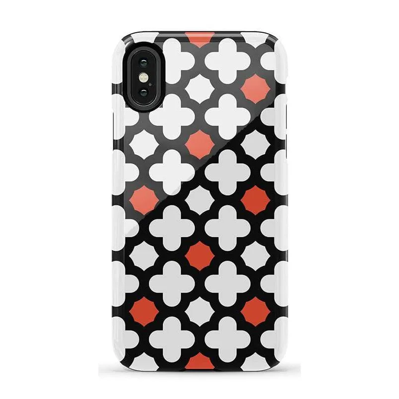 #1 Best Seller: Red Lattice Tile | High Contrast Design Case  Ends Soon!