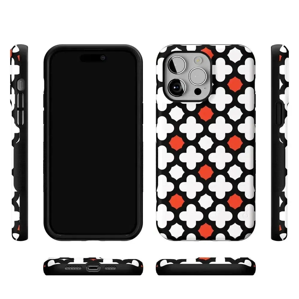 #1 Best Seller: Red Lattice Tile | High Contrast Design Case  Ends Soon!