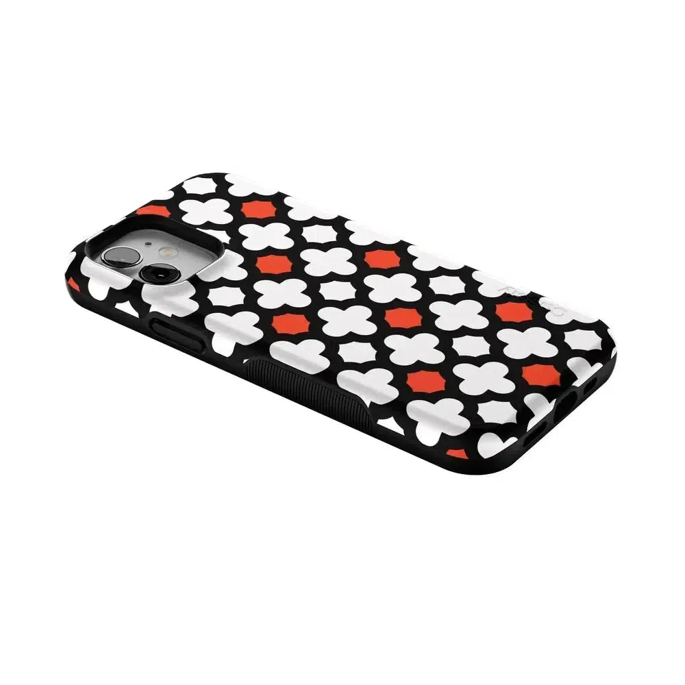 #1 Best Seller: Red Lattice Tile | High Contrast Design Case  Ends Soon!