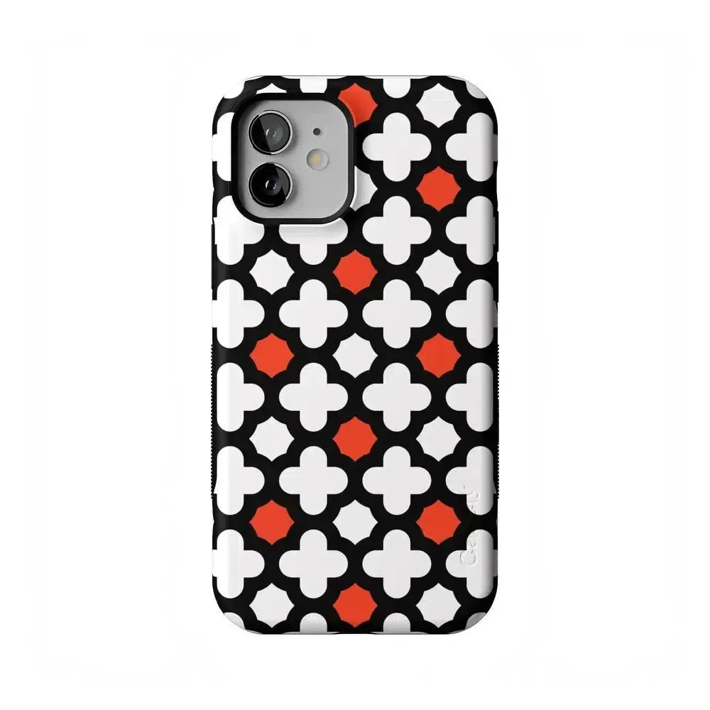 #1 Best Seller: Red Lattice Tile | High Contrast Design Case  Ends Soon!