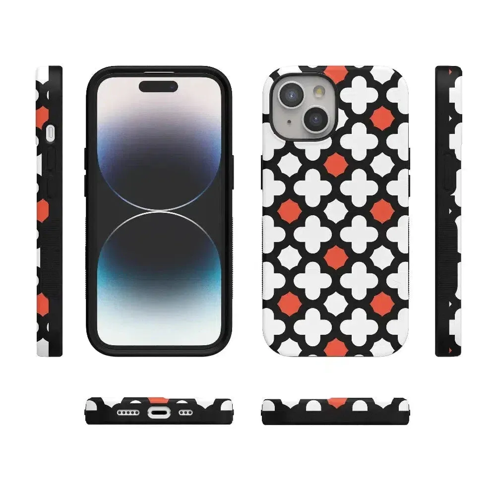 #1 Best Seller: Red Lattice Tile | High Contrast Design Case  Ends Soon!