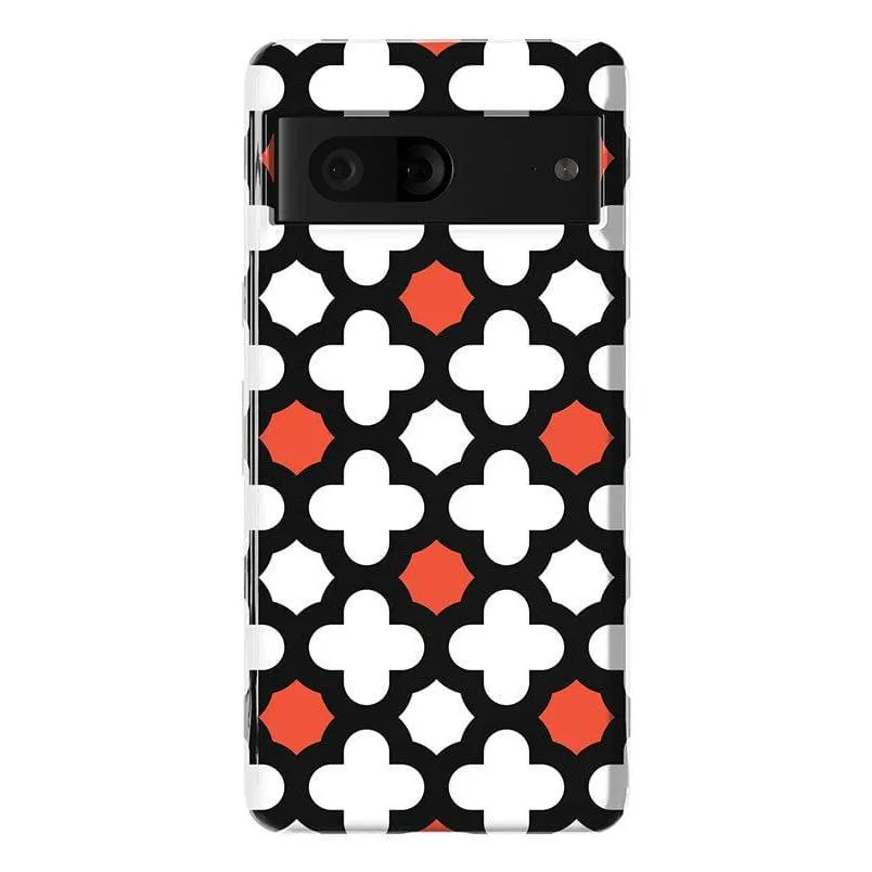 #1 Best Seller: Red Lattice Tile | High Contrast Design Case  Ends Soon!