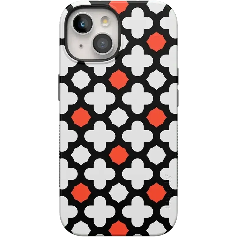 #1 Best Seller: Red Lattice Tile | High Contrast Design Case  Ends Soon!