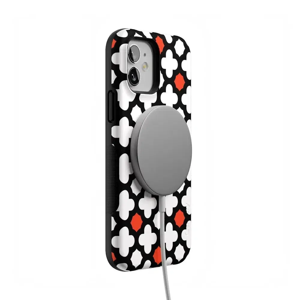 #1 Best Seller: Red Lattice Tile | High Contrast Design Case  Ends Soon!