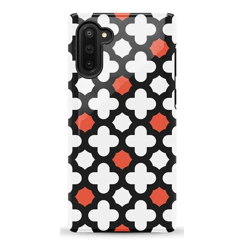 #1 Best Seller: Red Lattice Tile | High Contrast Design Case  Ends Soon!