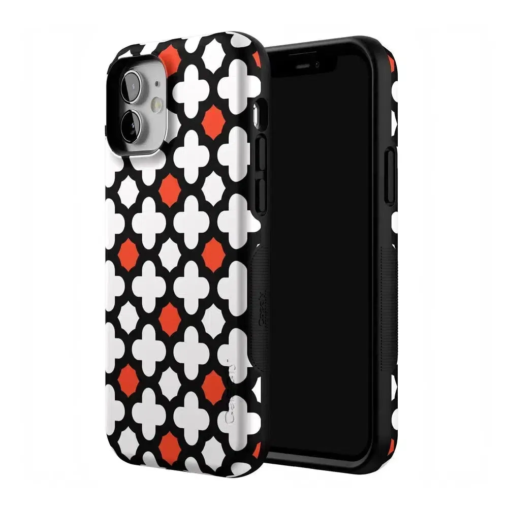 #1 Best Seller: Red Lattice Tile | High Contrast Design Case  Ends Soon!