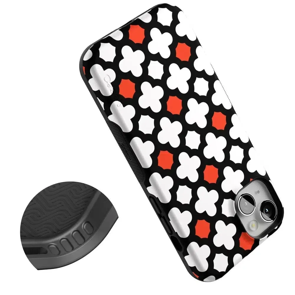 #1 Best Seller: Red Lattice Tile | High Contrast Design Case  Ends Soon!