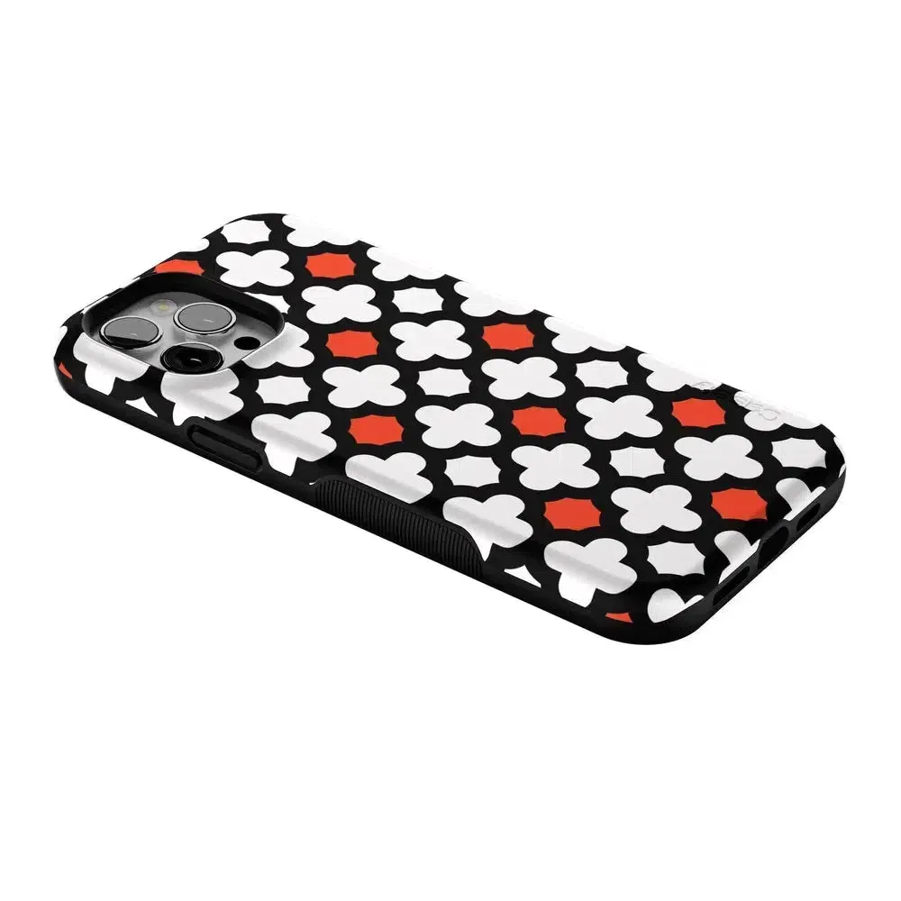 #1 Best Seller: Red Lattice Tile | High Contrast Design Case  Ends Soon!